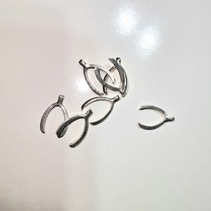Silver Wishbone Charms